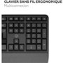 Clavier sans fil - Ergonomique - MOBILITY LAB - K30W - AZERTY - Multi-connexions - Noir