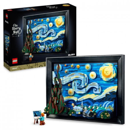 LEGO Ideas 21333 Vincent Van Gogh - La Nuit Étoilée. Reproduction de Tableau sur 219,99 €