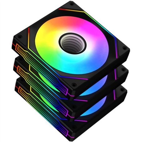 Pack de 3 Ventilateurs - XIGMATEK - Infinity G20A - 120 mm - LED ARGB - Noir