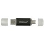 Clé USB INTENSO Twist Line 256 GB Anthracite (2 Unités)