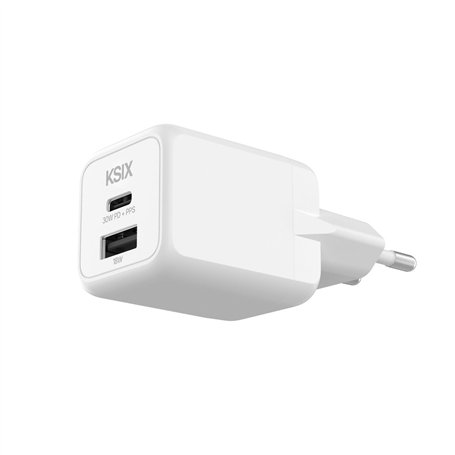 Chargeur mural KSIX Blanc 30 W