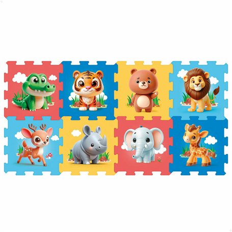 Puzzle Colorbaby 120 x 60 cm Multicouleur animaux 8 Pièces