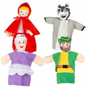 Marionnette en peluche Colorbaby Chaperon Rouge Marionnette en peluche Colorbaby Chaperon Rouge
