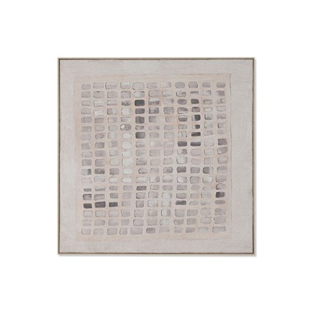 Cadre Home ESPRIT Blanc Beige Moderne Scandinave 100 x 4 x 100 cm