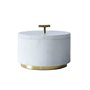 Salière avec couvercle Home ESPRIT Blanc Doré 7