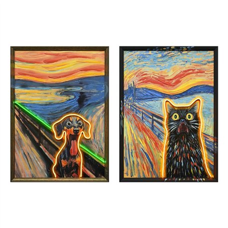 Cadre Home ESPRIT Moderne animaux 53 X 3