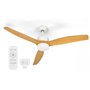 Ventilateur de Plafond avec Lumière Argon W-FC5288-3C1L W W-FC5288-3C1L W Blanc Marron 40 W Ø 132 cm