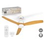 Ventilateur de Plafond avec Lumière Argon W-FC5288-3C1L W W-FC5288-3C1L W Blanc Marron 40 W Ø 132 cm