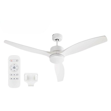 Ventilateur de Plafond avec Lumière Argon W-FC5288-3C1L WH W-FC5288-3C1L WH Blanc 40 W Ø 132 cm