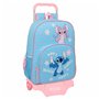 Cartable Lilo & Stitch Happy Bleu ciel 33 x 42 x 14 cm