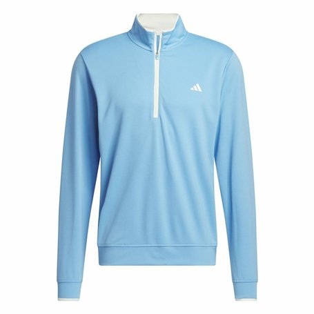 Sweat sans capuche homme Adidas Lightweight Half-Zip Bleu Eau L