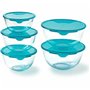 Ensemble de Boîtes à Lunch Pyrex Transparent Turquoise 5 Pièces