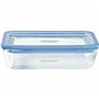 Ensemble de Boîtes à Lunch Pyrex Bleu Transparent 800 ml 3 Pièces