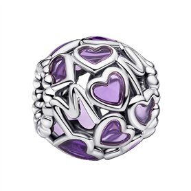 Perle de verre Femme Pandora 793772C01 Violet Argenté Perle de verre Femme Pandora 793772C01 Violet Argenté