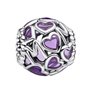 Perle de verre Femme Pandora 793772C01 Violet Argenté