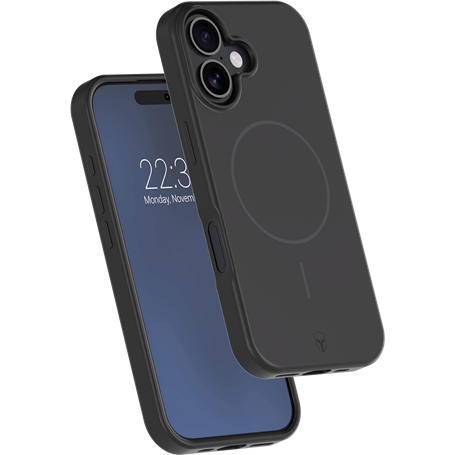 Coque renforcée MagSafe iPhone 17 SILICONE 2m Noire + Garantie à vie Force Case