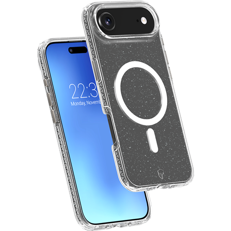 Coque renforcée MagSafe iPhone Air AIR XTREM 4m Norme Militaire MIL-STD 810G Transparente avec Paillettes + Garantie à vie Force