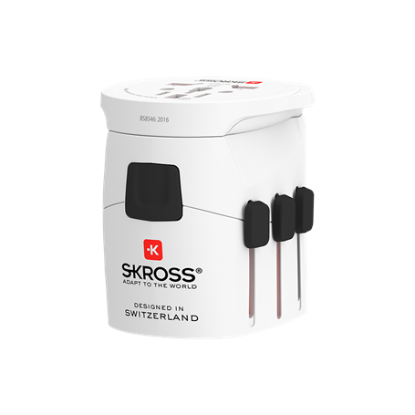 Adaptateur voyage PRO LIGHT WORLD Universel Blanc Skross