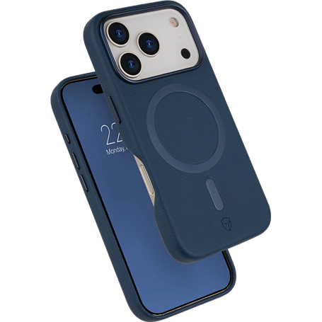 Coque renforcée MagSafe iPhone 17 Pro Max PLATINIUM 2m Bleu marine + Garantie à vie Force Case