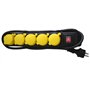 uniTEC 47555 Barre multiprise 5 prises Norme IP 44 / H07RN-F3G1 Coupe 5 mm² Noir/jaune 1