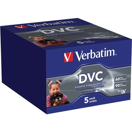 Verbatim 47652 Mini DV Pack de 5 60 mn