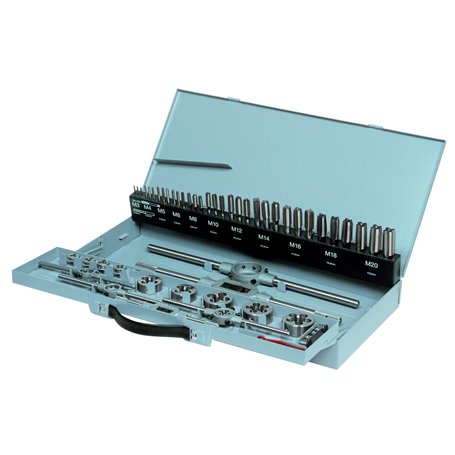 Gertus 1101320 Set de tarauds et filières