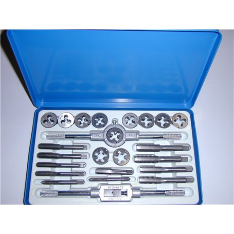 Toolzone Set de 24 pièces - tarauds et filières - UNF (AF) - UNC