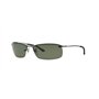 Ray-Ban - Lunette de soleil RB3183P Top Bar Rectangulaire - Argenté (004/9A) - 63 mm