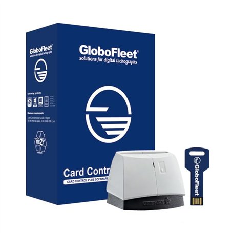 GloboFleet Card Control Plus Set Kit pour disque/chronotachygraphe Lire