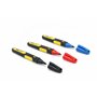 STANLEY 0-47-322 Marqueurs 3 Couleurs - Gamme FATMAX - Corps Bi Matière - Pointe Fine - Marqueur Permanent Résistante À L'Eau Et