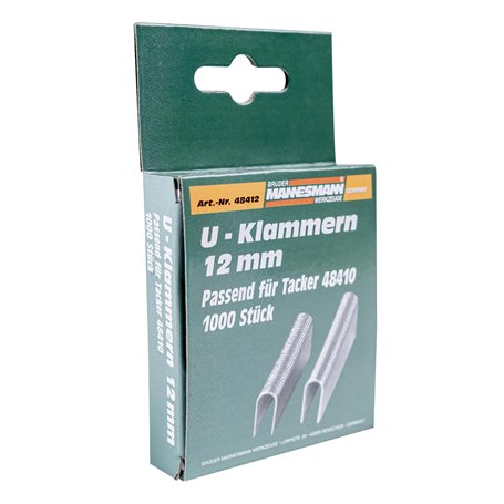 Brueder Mannesmann M48412 U-Shaped Spare Staples by Brueder Mannesmann Werkzeuge