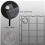 5 Prophila Feuilles numismatiques, 12 Compartiments jusqu'à 44 mm Ø