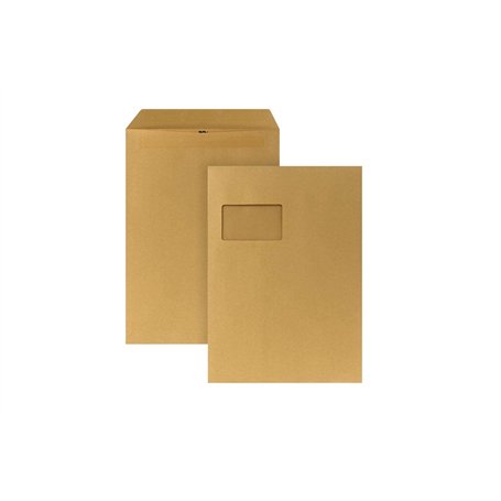 Bong 5270336 Enveloppe Avec fenêtre Autocollant C4 / 90 g/m² Marron Lot de 250 (Import Allemagne)