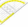 GEOtec GEOflex Équerre géométrique en plastique 16 cm Transparent