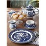 Churchill Fine China sucrier couvert faïence 5.5" Blue Willow