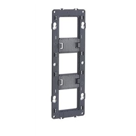 Legrand 080253 Support à vis pour Mosaic, Céliane ou Soliroc pour 3 Postes ou 6 à 8 Modules, Noir Legrand 080253 Support à vis pour Mosaic