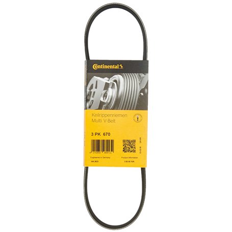 Continental Contitech 3PK670 Courroie trapézoïdale à nervures