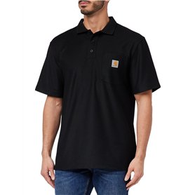 Polo de travail avec poche pour hommes Carhartt K570 - Coupe originale, S, Noir , 1 Polo de travail avec poche pour hommes Carhartt K570 - Coupe originale