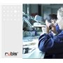 Rubis Pince à Épiler Professionnelle Set - Pincettes en Acier Inoxydable pour l'épilation des Sourcils - Slant / Pointue