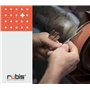 Rubis Pince à Épiler Professionnelle Set - Pincettes en Acier Inoxydable pour l'épilation des Sourcils - Slant / Pointue