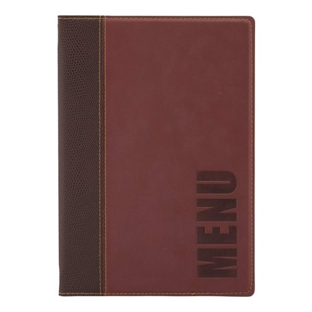 Securit Protège-menu Simili cuir de la Gamme Tendance - A5