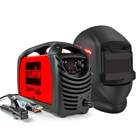Telwin Force 125 Poste de Soudage Inverter à Electrode Fourni avec Masque