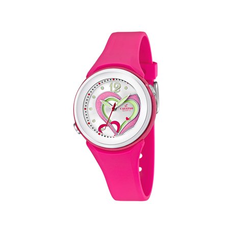 CALYPSO Watches-K5576/5-Montre Fille-Quartz Analogique-Bracelet Caoutchouc Rose