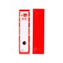 Classeur à levier leiderpapel a4 filing system doublé sans ruban 80mm rouge avec boîte et compresseur métallique