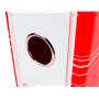 Classeur à levier leiderpapel a4 filing system doublé sans ruban 80mm rouge avec boîte et compresseur métallique