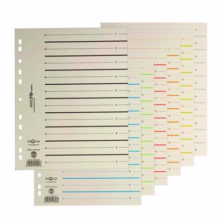 Pagna 44063-02 Pack de 100 intercalaires cartonnés Easy Rip pour répertorier jusqu'à 20 pages (Bleu) (Import Royaume Uni)