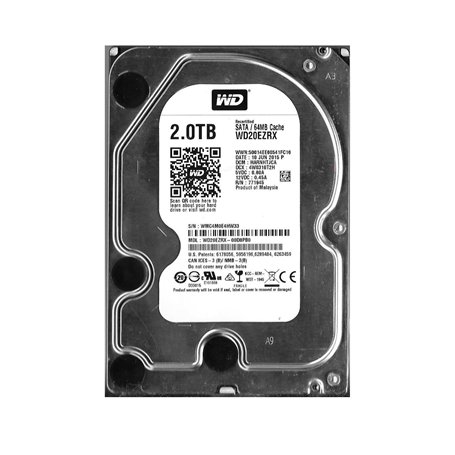 WESTERN DIGITAL Disque dur interne Caviar Green WD20EARX 3.5" - 2 To + Station d'accueil BEHEDEX32U2 - USB 2.0