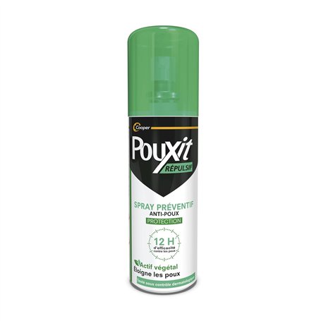 POUXIT - Spray préventif anti-poux actif végétal - Eloigne les poux et évite la réinfestation - Protection anti-poux - 75 ml