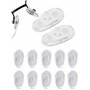Plaquettes De Nez En Silicone Haut Forme En Goutte D’Eau À Visser | 15 Mm /0. 45 '' |6 Paires| Plaquettes De Nez Pour Lunettes A