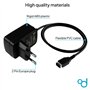 OcioDual Chargeur Secteur Mural Noir Compatible avec DS Game Boy Advance SP NDS Bloc Alimentation Adaptateur de Charge